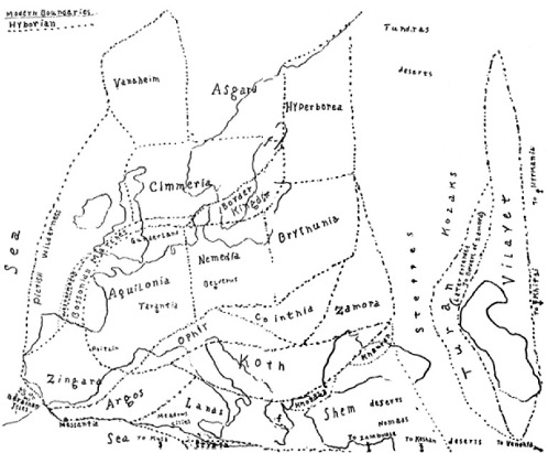 Карта Хайбории